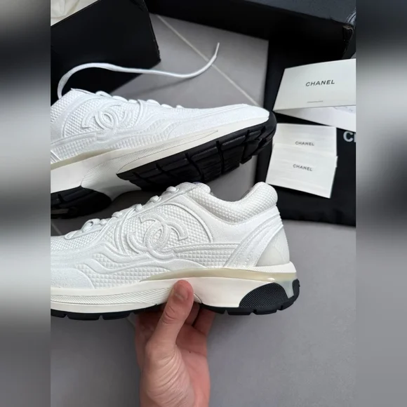 Chanel Runner White Sneakers - Picture 5 of 7